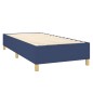 vidaXL Boxspringbett mit Matratze Blau 90x200 cm Stoff vidaXL Boxspringbett mit Matratze Blau 90x200 cm Stoff