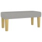 vidaXL Boxspringbett mit Matratze Hellgrau 100x200 cm Stoff vidaXL Boxspringbett mit Matratze Hellgrau 100x200 cm Stoff