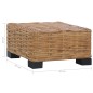 Couchtisch 47×47×28 cm Natur Rattan Couchtisch 47×47×28 cm Natur Rattan