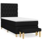 vidaXL Boxspringbett mit Matratze Schwarz 80x200 cm Stoff vidaXL Boxspringbett mit Matratze Schwarz 80x200 cm Stoff
