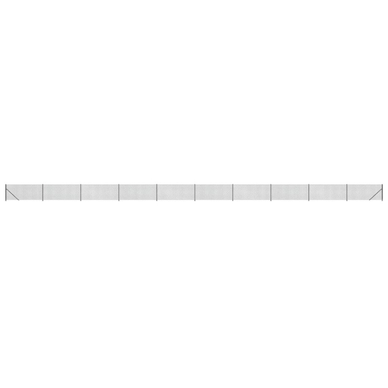 vidaXL Maschendrahtzaun mit Bodenflansch Anthrazit 1,1x25 m vidaXL Maschendrahtzaun mit Bodenflansch Anthrazit 1,1x25 m