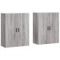 Wandschränke 2 Stk. Grau Sonoma 69,5x34x90 cm Wandschränke 2 Stk. Grau Sonoma 69,5x34x90 cm