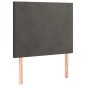 vidaXL Boxspringbett mit Matratze Dunkelgrau 100x200 cm Samt vidaXL Boxspringbett mit Matratze Dunkelgrau 100x200 cm Samt