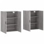 Wandschränke 2 Stk. Grau Sonoma 69,5x34x90 cm Wandschränke 2 Stk. Grau Sonoma 69,5x34x90 cm