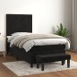 vidaXL Boxspringbett mit Matratze Schwarz 90x200 cm Samt vidaXL Boxspringbett mit Matratze Schwarz 90x200 cm Samt