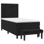vidaXL Boxspringbett mit Matratze Schwarz 90x200 cm Samt vidaXL Boxspringbett mit Matratze Schwarz 90x200 cm Samt