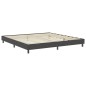 vidaXL Boxspring-Bettgestell Grau Stoff 200x200 cm vidaXL Boxspring-Bettgestell Grau Stoff 200x200 cm