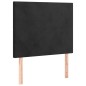 vidaXL Boxspringbett mit Matratze Schwarz 90x200 cm Samt vidaXL Boxspringbett mit Matratze Schwarz 90x200 cm Samt
