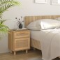 vidaXL Nachttische 2 Stk. Braun Massivholz Kiefer und Natur-Rattan vidaXL Nachttische 2 Stk. Braun Massivholz Kiefer und Natur-Rattan
