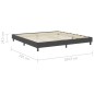vidaXL Boxspring-Bettgestell Grau Stoff 200x200 cm vidaXL Boxspring-Bettgestell Grau Stoff 200x200 cm