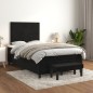 vidaXL Boxspringbett mit Matratze Schwarz 120x200 cm Samt vidaXL Boxspringbett mit Matratze Schwarz 120x200 cm Samt