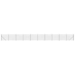 vidaXL Maschendrahtzaun mit Bodenflansch Anthrazit 1,8x25 m