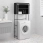 vidaXL Waschmaschinenregal 2 Ablagen Schwarz 71x29,5x170,5 cm Eisen vidaXL Waschmaschinenregal 2 Ablagen Schwarz 71x29,5x170,5 cm Eisen