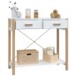 vidaXL Konsolentisch Weiß 82x38x75 cm Holzwerkstoff vidaXL Konsolentisch Weiß 82x38x75 cm Holzwerkstoff