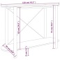 vidaXL Konsolentisch Weiß 110x38x75 cm Holzwerkstoff vidaXL Konsolentisch Weiß 110x38x75 cm Holzwerkstoff