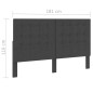 Kopfteil Getuftet Dunkelgrau Stoff 180 x 200 cm Kopfteil Getuftet Dunkelgrau Stoff 180 x 200 cm