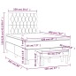 vidaXL Boxspringbett mit Matratze Hellgrau 120x200 cm Samt vidaXL Boxspringbett mit Matratze Hellgrau 120x200 cm Samt