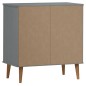 vidaXL Sideboard MOLDE Grau 76,5x40x80 cm Massivholz Kiefer vidaXL Sideboard MOLDE Grau 76,5x40x80 cm Massivholz Kiefer