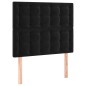 vidaXL Boxspringbett mit Matratze Schwarz 120x200 cm Samt vidaXL Boxspringbett mit Matratze Schwarz 120x200 cm Samt