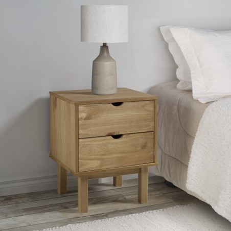 vidaXL Nachttisch OTTA 46x39,5x57 cm Massivholz Kiefer
