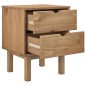 vidaXL Nachttisch OTTA 46x39,5x57 cm Massivholz Kiefer vidaXL Nachttisch OTTA 46x39,5x57 cm Massivholz Kiefer