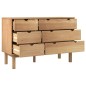 vidaXL Schubladenschrank OTTA 111x42x73,5 cm Massivholz Kiefer vidaXL Schubladenschrank OTTA 111x42x73,5 cm Massivholz Kiefer