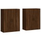 Wandschränke 2 Stk. Braun Eichen-Optik 69,5x34x90 cm Wandschränke 2 Stk. Braun Eichen-Optik 69,5x34x90 cm