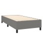 vidaXL Boxspringbett mit Matratze & LED Dunkelgrau 100x200 cm Stoff vidaXL Boxspringbett mit Matratze & LED Dunkelgrau 100x200 cm Stoff