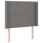 vidaXL Boxspringbett mit Matratze & LED Dunkelgrau 100x200 cm Stoff vidaXL Boxspringbett mit Matratze & LED Dunkelgrau 100x200 cm Stoff