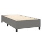 vidaXL Boxspringbett mit Matratze & LED Dunkelgrau 80x200 cm Stoff vidaXL Boxspringbett mit Matratze & LED Dunkelgrau 80x200 cm Stoff