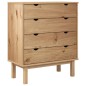 vidaXL Schubladenschrank OTTA 76,5x39,5x90 cm Massivholz vidaXL Schubladenschrank OTTA 76,5x39,5x90 cm Massivholz