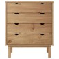 vidaXL Schubladenschrank OTTA 76,5x39,5x90 cm Massivholz vidaXL Schubladenschrank OTTA 76,5x39,5x90 cm Massivholz