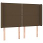 vidaXL Boxspringbett mit Matratze & LED Dunkelbraun 140x200 cm Stoff vidaXL Boxspringbett mit Matratze & LED Dunkelbraun 140x200 cm Stoff
