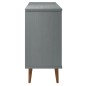 vidaXL Sideboard MOLDE Grau 113x40x80 cm Massivholz Kiefer vidaXL Sideboard MOLDE Grau 113x40x80 cm Massivholz Kiefer