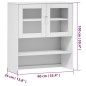 vidaXL Highboard-Oberteil MOLDE Weiß 90x35x100 cm Massivholz Kiefer vidaXL Highboard-Oberteil MOLDE Weiß 90x35x100 cm Massivholz Kiefer