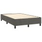 vidaXL Boxspringbett mit Matratze Dunkelgrau 120x200 cm Samt vidaXL Boxspringbett mit Matratze Dunkelgrau 120x200 cm Samt