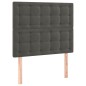 vidaXL Boxspringbett mit Matratze Dunkelgrau 120x200 cm Samt vidaXL Boxspringbett mit Matratze Dunkelgrau 120x200 cm Samt
