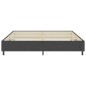 Boxspring-Bettgestell Grau Stoff 200x200 cm Boxspring-Bettgestell Grau Stoff 200x200 cm