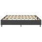 Boxspring-Bettgestell Grau Stoff 200x200 cm Boxspring-Bettgestell Grau Stoff 200x200 cm