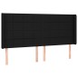 vidaXL Boxspringbett mit Matratze & LED Schwarz 180x200 cm Stoff vidaXL Boxspringbett mit Matratze & LED Schwarz 180x200 cm Stoff
