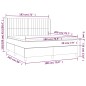 vidaXL Boxspringbett mit Matratze & LED Hellgrau 180x200 cm Stoff vidaXL Boxspringbett mit Matratze & LED Hellgrau 180x200 cm Stoff