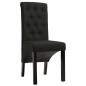 Esszimmerstühle 2 Stück Schwarz Stoff Esszimmerstühle 2 Stück Schwarz Stoff