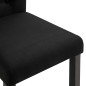 Esszimmerstühle 2 Stück Schwarz Stoff Esszimmerstühle 2 Stück Schwarz Stoff