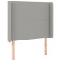 vidaXL Boxspringbett mit Matratze & LED Hellgrau 90x200 cm Stoff vidaXL Boxspringbett mit Matratze & LED Hellgrau 90x200 cm Stoff