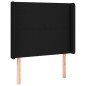 vidaXL Boxspringbett mit Matratze & LED Schwarz 90x200 cm Stoff vidaXL Boxspringbett mit Matratze & LED Schwarz 90x200 cm Stoff
