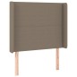 vidaXL Boxspringbett mit Matratze & LED Taupe 90x190 cm Stoff vidaXL Boxspringbett mit Matratze & LED Taupe 90x190 cm Stoff