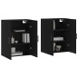 Wandschränke 2 Stk. Schwarz 69,5x34x90 cm Wandschränke 2 Stk. Schwarz 69,5x34x90 cm