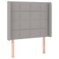 vidaXL Boxspringbett mit Matratze & LED Hellgrau 80x200 cm Stoff vidaXL Boxspringbett mit Matratze & LED Hellgrau 80x200 cm Stoff