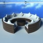 10-tlg. Garten-Lounge-Set mit Auflagen Poly Rattan Braun 10-tlg. Garten-Lounge-Set mit Auflagen Poly Rattan Braun