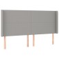 vidaXL Boxspringbett mit Matratze & LED Hellgrau 160x200 cm Stoff vidaXL Boxspringbett mit Matratze & LED Hellgrau 160x200 cm Stoff